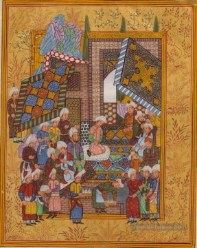 Islamique Miniature 16 Peinture à l'huile